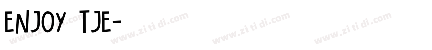 enjoy tje字体转换